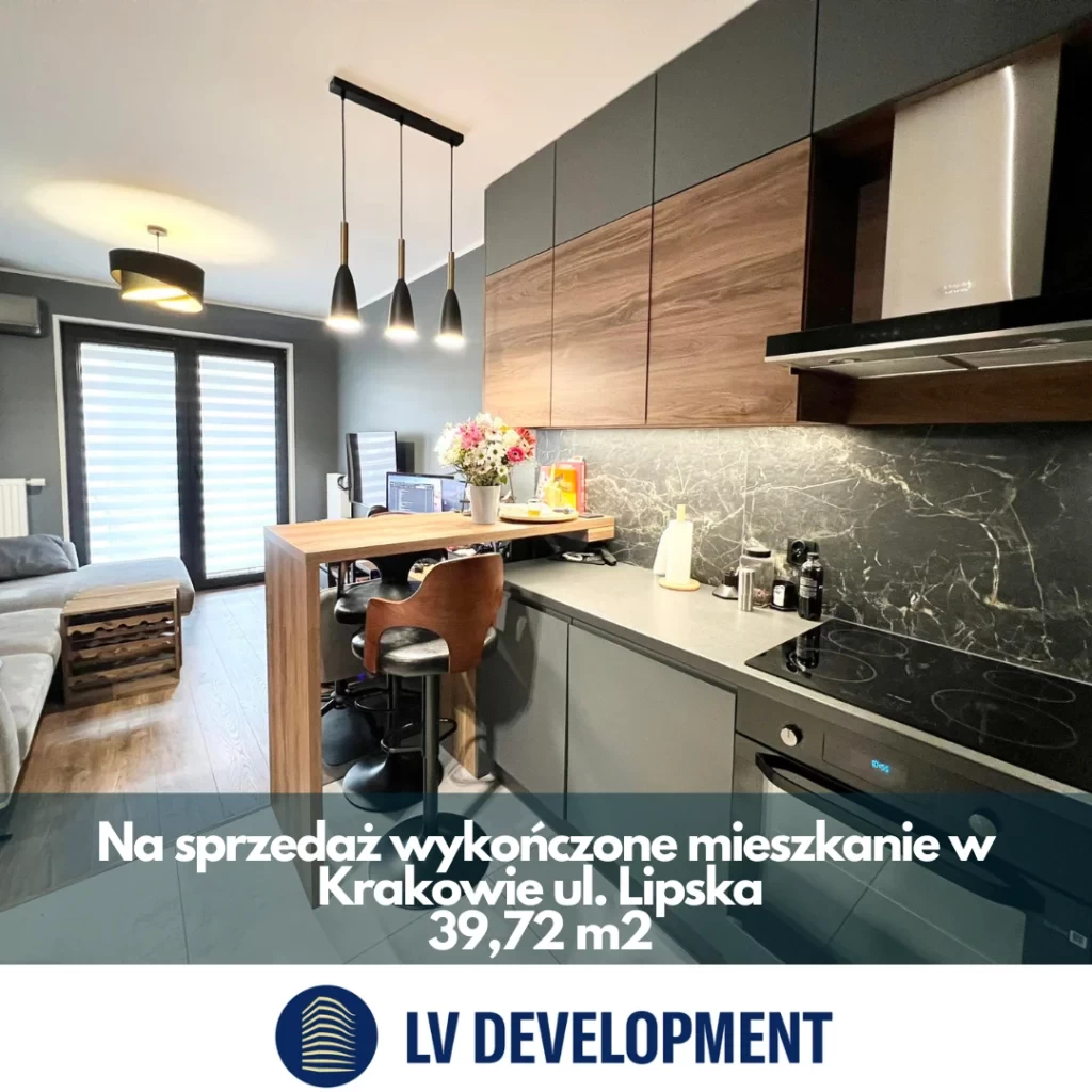 Wykończone mieszkanie 40m2, Kraków ul. Lipska na sprzedaż